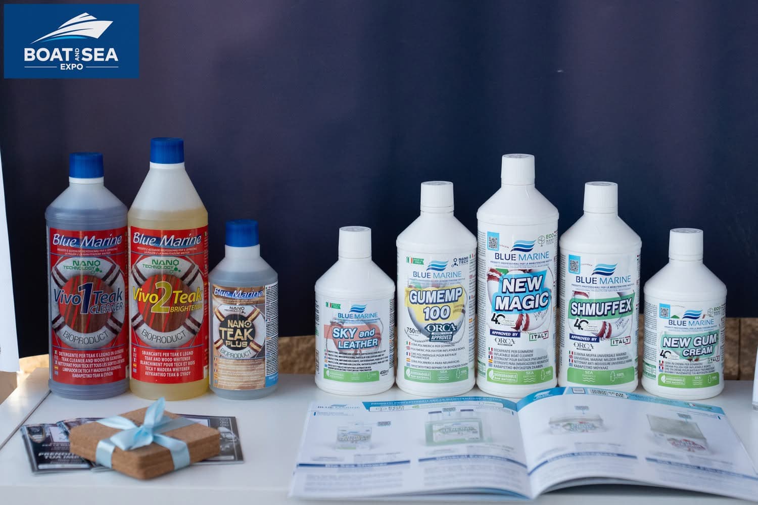 Blue Marine product lineup at the Boat and Sea Expo